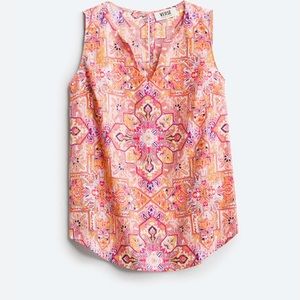 Women's Pink and Orange Blouse